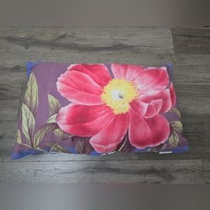 Pottery Barn Vintage Floral Accent Pillow  Decore Cottage Feminine Garden Party